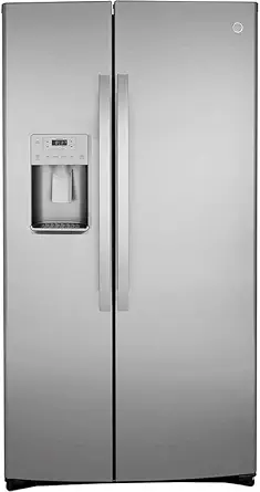 416RKmg2a9L.__AC_SY445_SX342_QL70_FMwebp_-1 GE GSS25IYNFS Side by Side Refrigerator Review Stainless Steel Design and Features