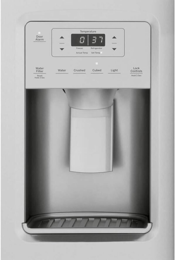 51TlbLansnL._AC_SL1000_-1 GE GSS25IYNFS Side by Side Refrigerator Review Stainless Steel Design and Features