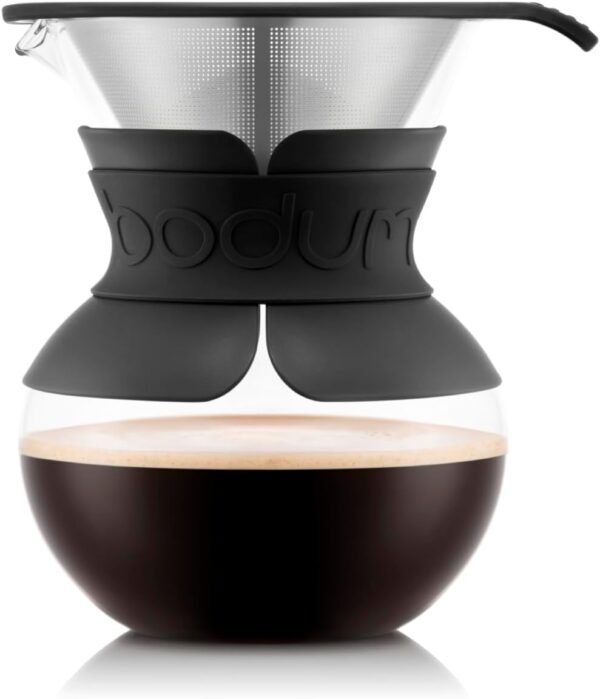 51qwvcGhjBL._AC_SL1500_ Review of Bodum Pour Over Coffee Maker 17oz with Stainless Steel Filter