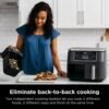 6140bma8sL._AC_SL1001_-1 Ninja DZ201 Foodi 8 Quart 6-in-1 DualZone 2-Basket Air Fryer with 2 Independent Frying Baskets, Match Cook & Smart Finish to Roast, Broil, Dehydrate & More for Quick, Easy Meals, Grey