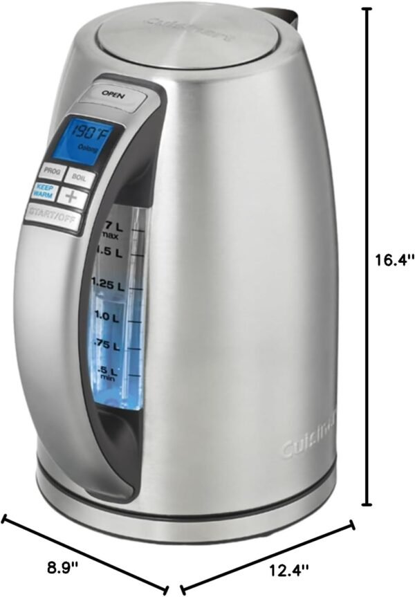 618u3Ie0azL._AC_SL1500_ Cuisinart PerfecTemp Electric Kettle CPK-20 review Best Programmable Stainless Steel Kettle