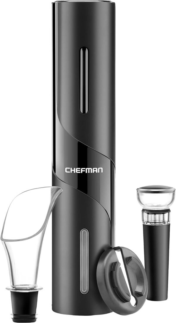 619sqg4lPtL._AC_SL1500_ Chefman Electric Wine Opener Review Sleek Design with Accessories for Effortless Cork Removal