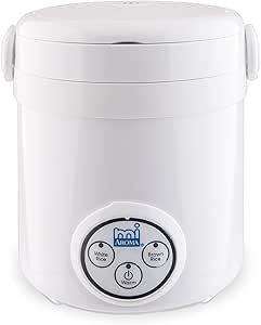61EcfuZi5AL.__AC_SX300_SY300_QL70_ML2_ Aroma Housewares (MRC-903D) Mi 3-Cup (Cooked) (1.5-Cup UNCOOKED) Digital Cool Touch Mini Rice Cooker,White
