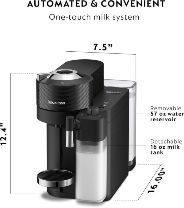 61JLRcl2XtL._AC_SL1500_ Review of Nespresso Vertuo Lattissima Coffee Maker by De'Longhi Matte Black