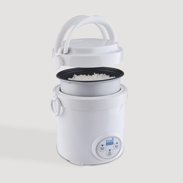 61Wpu-5LSWL._AC_SL1500_-1 Aroma Housewares (MRC-903D) Mi 3-Cup (Cooked) (1.5-Cup UNCOOKED) Digital Cool Touch Mini Rice Cooker,White