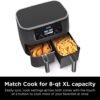 61ZzH5HigSL._AC_SL1001_-1 Ninja DZ201 Foodi 8 Quart 6-in-1 DualZone 2-Basket Air Fryer with 2 Independent Frying Baskets, Match Cook & Smart Finish to Roast, Broil, Dehydrate & More for Quick, Easy Meals, Grey