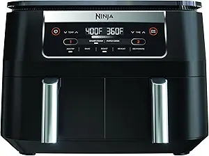 61rCraN6eSL.__AC_SX300_SY300_QL70_FMwebp_ Ninja DZ090 Dual-Basket Air Fryer Review 2023 Best for Baking and Roasting