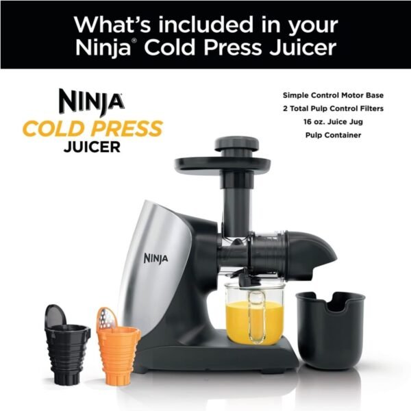 61uP37kxDL._AC_SL1500_ Ninja Cold Press Juicer Pro review powerful slow juicer with three settings