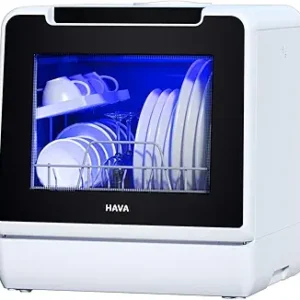 61wzRPiZpVL.__AC_SY445_SX342_QL70_FMwebp_ HAVA Countertop Dishwasher TDQR07 review compact portable design with 8 wash programs