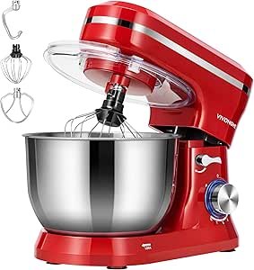 71-eG5VR3LL.__AC_SX300_SY300_QL70_ML2_ VIVOHOME Stand Mixer 4.75 Quart Review Powerful Kitchen Appliance for Baking Enthusiasts