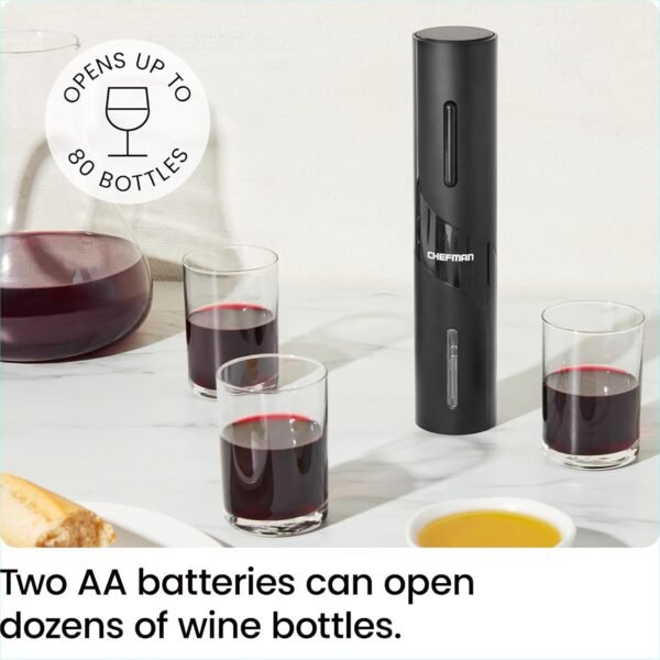7121tkOah4L._AC_SL1500_ Chefman Electric Wine Opener Review Sleek Design with Accessories for Effortless Cork Removal