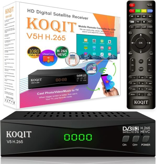 717Bemg6AL._AC_SL1500_ Comprehensive review of the KOQIT V5H satellite receiver with Meecast streaming features