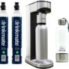 71CcRddPM7L._AC_SL1500_-1 Drinkmate LUX Stainless Steel Sparkling Beverage Maker - Sparkling Water/Soda Streaming Machine That Carbonates Any Drink - Includes 2 CO2 Cylinders, 1 Carbonation Bottle, 1 Fizz Infuser