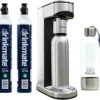 71CcRddPM7L.__AC_SX300_SY300_QL70_FMwebp_ Drinkmate LUX Stainless Steel Sparkling Beverage Maker - Sparkling Water/Soda Streaming Machine That Carbonates Any Drink - Includes 2 CO2 Cylinders, 1 Carbonation Bottle, 1 Fizz Infuser