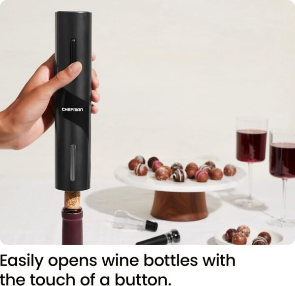 71Fdds0D34L._AC_SL1500_ Chefman Electric Wine Opener Review Sleek Design with Accessories for Effortless Cork Removal
