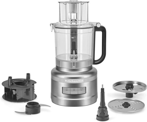 71INzmKc0LL._AC_SL1500_ KitchenAid 13 Cup Food Processor review Contour Silver performance and features