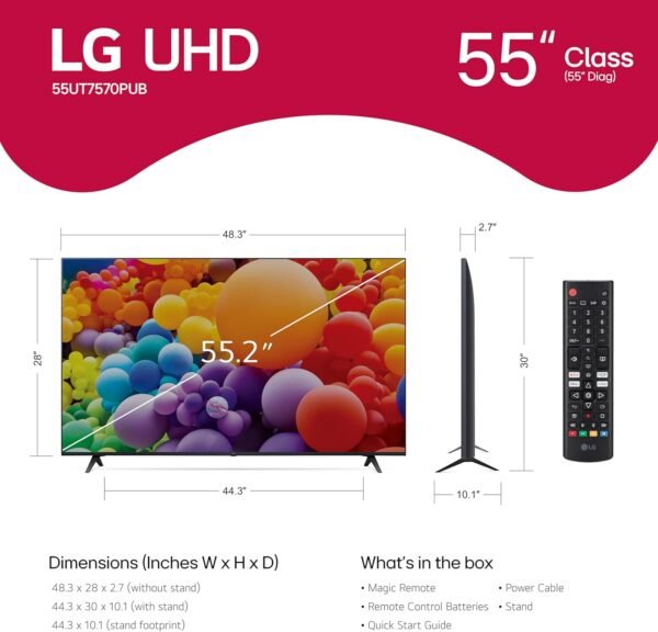 71IYtMFuLL._AC_SL1500_ LG 55-Inch UT75 Series LED Smart TV review with AI-Powered 4K features