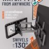 71Ipu1Dw2hL._AC_SL1500_ ECHOGEAR MaxMotion TV Wall Mount review for Large TVs with Full Motion Features