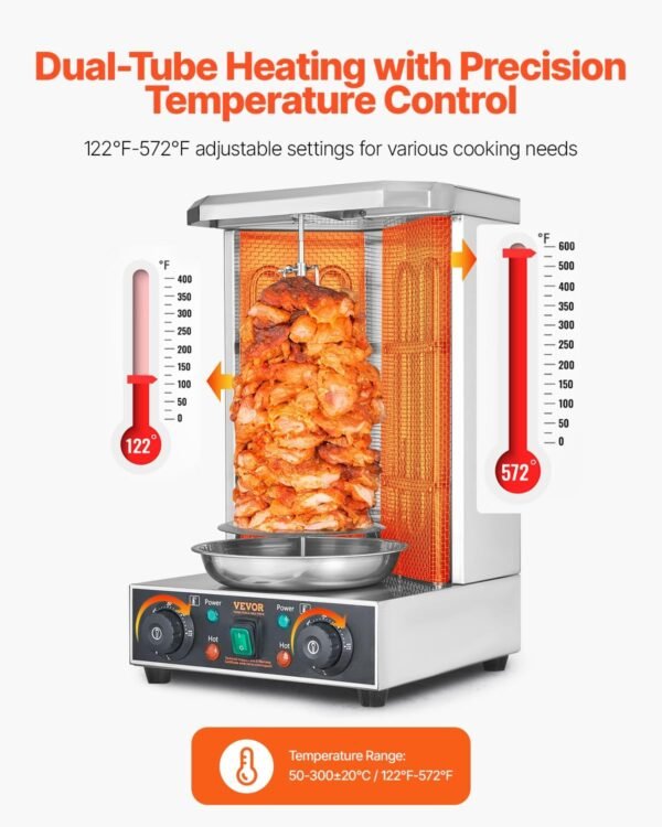 71O2R2y20L._AC_SL1500_ VEVOR Shawarma Grill Machine Review Electric Vertical Rotisserie for Home and Commercial Use