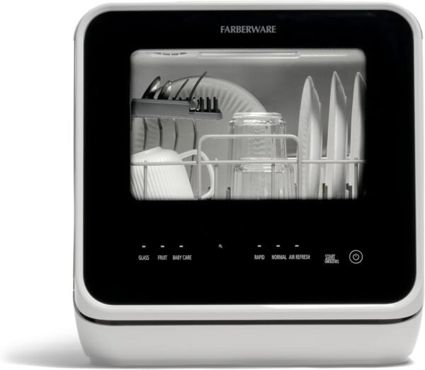 71QYw-3ajnL._AC_SL1500_ Farberware Portable Countertop Dishwasher FDW05WHA Review Compact Solution for Small Spaces
