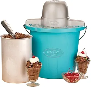 71RteWOLqHL.__AC_SY300_SX300_QL70_FMwebp_ Nostalgia Electric Ice Cream Maker ICMP400BLUE review Best 4-Quart option