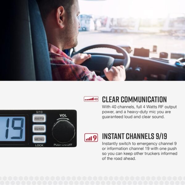 71T2h17idbL._AC_SL1500_ Cobra 19 MINI CB Radio and HGA1500 Antenna review for clear communication