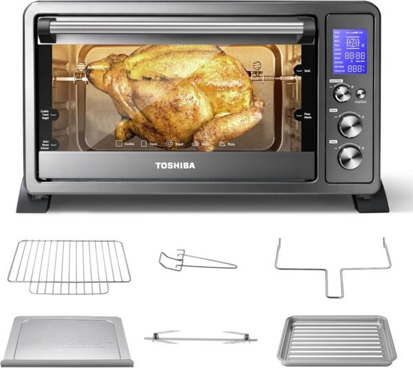 71Z-wtkRELL._AC_SL1500_ Toshiba AC25CEW-BS Convection Toaster Oven Review Powerful 10-in-One Kitchen Essential