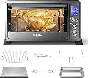 71Z-wtkRELL.__AC_SX300_SY300_QL70_FMwebp_ Toshiba AC25CEW-BS Convection Toaster Oven Review Powerful 10-in-One Kitchen Essential