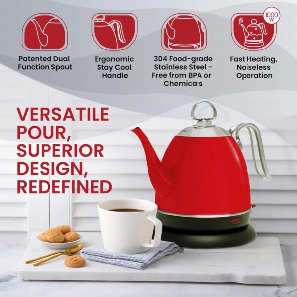 71babuDR1vL._AC_SL1500_ Chantal Mia Electric Kettle Review Best Compact Cordless Option for Kitchen Use