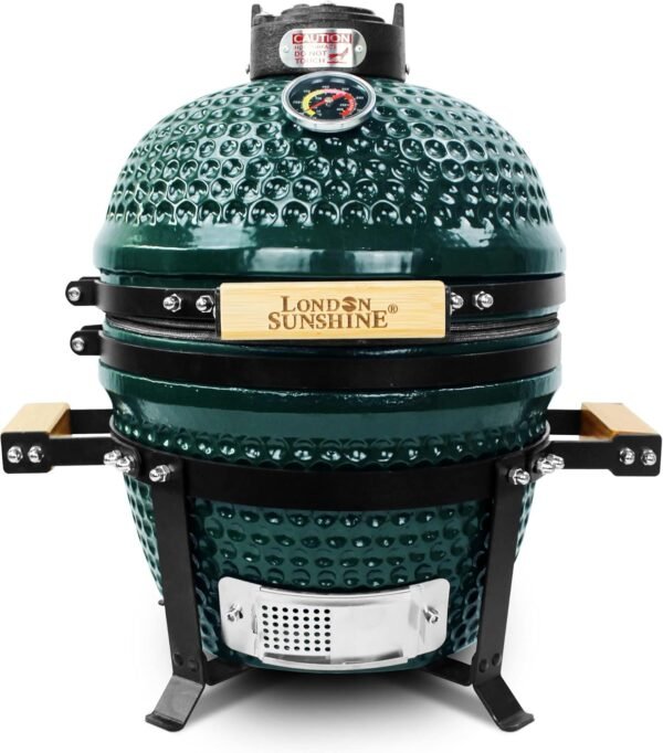 71fcgTE4iKL._AC_SL1500_ Ceramic Charcoal BBQ Kamado Griller London Sunshine review portable tabletop smoker insights