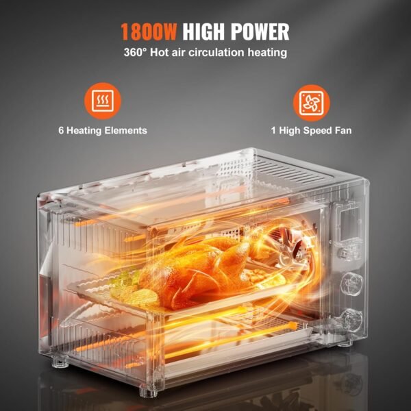 71fd29a0AzL._AC_SL1500_ Comprehensive review of the VEVOR convection toaster oven 28L multifunctional smart countertop oven