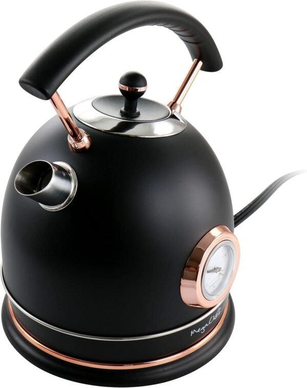 71rFI-72teL._AC_SL1500_ MegaChef Electric Tea Kettle Review Matte Black Design and Performance Insights
