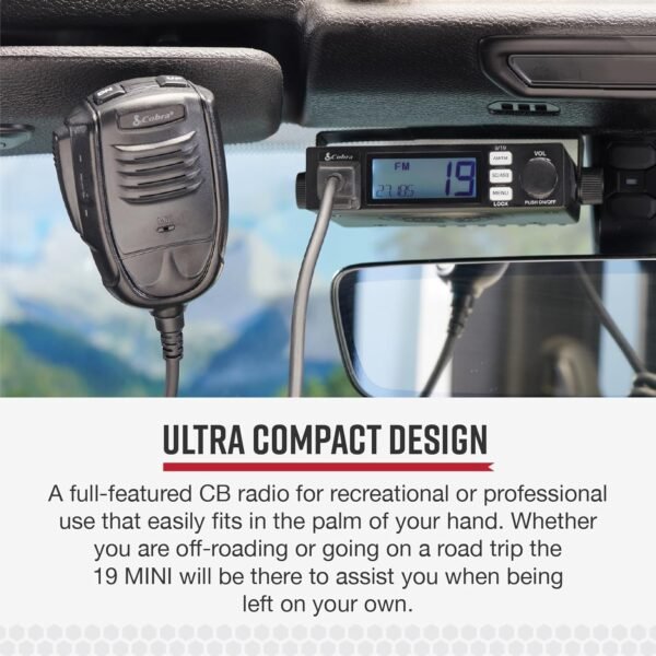 71s7vLODW5L._AC_SL1500_ Cobra 19 MINI CB Radio and HGA1500 Antenna review for clear communication