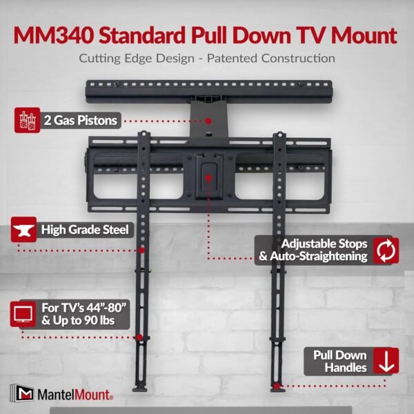 71wxPOVOhBL._AC_SL1500_ Review of MantelMount MM340 TV Mount for 44" to 80" Televisions