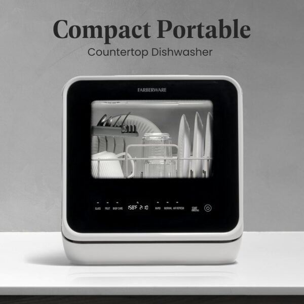 71yb4IbmfL._AC_SL1500_ Farberware Portable Countertop Dishwasher FDW05WHA Review Compact Solution for Small Spaces