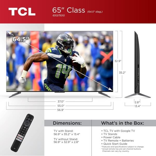819klXA62L._AC_SL1500_ TCL 65-Inch Q7 QLED 4K Smart TV review with Dolby Vision and 120Hz