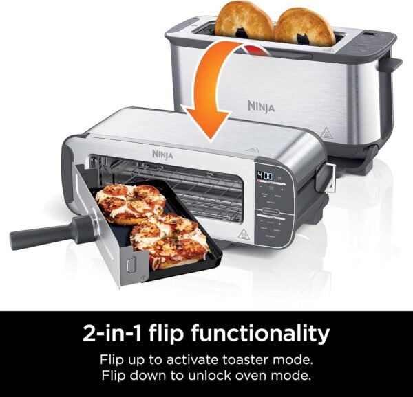 81EE7OHecdL._AC_SL1500_ Ninja ST101 Foodi 2-in-1 Flip Toaster review compact toaster oven features explored