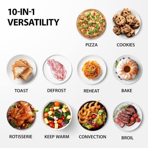 81KZrgyKFL._AC_SL1500_ Toshiba AC25CEW-BS Convection Toaster Oven Review Powerful 10-in-One Kitchen Essential