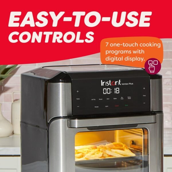 81MjbzMPvyL._AC_SL1500_ Instant Pot Vortex Plus Air Fryer review versatile 10QT functions with EvenCrisp