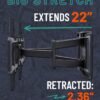 81PDAsMtcTL._AC_SL1500_ ECHOGEAR MaxMotion TV Wall Mount review for Large TVs with Full Motion Features