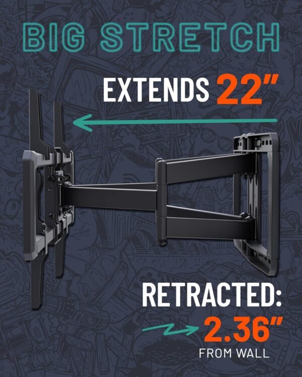 81PDAsMtcTL._AC_SL1500_ ECHOGEAR MaxMotion TV Wall Mount review for Large TVs with Full Motion Features
