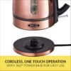 81W9QNf7E1L._AC_SL1500_ Review of BELLA 1.7 Liter Electric Tea Kettle Copper Chrome for Stylish Kitchens
