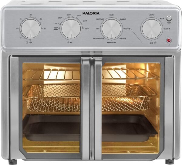 81aENuRUuhL._AC_SL1500_ Kalorik MAXX Air Fryer Oven Review 9-in-1 Versatile Countertop Cooking Solution