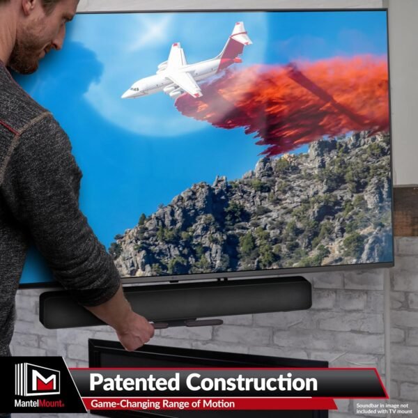 81b5yeWJ84L._AC_SL1500_ MantelMount MM540 TV Wall Mount Review Full Motion Above Fireplace Mount