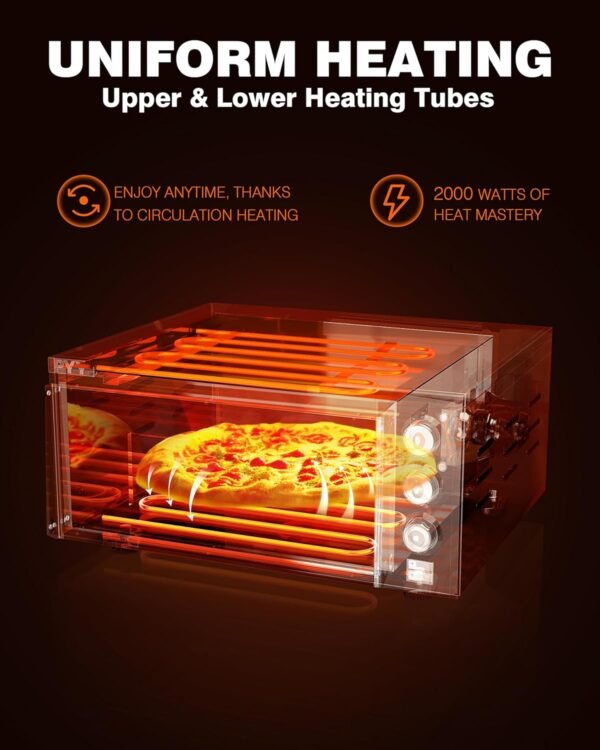 81nDvoITyIL._AC_SL1500_ Review of PYY Indoor Pizza Oven CPO-160 Electric Countertop with Pizza Stone