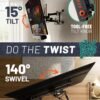 81qOE0hmX5L._AC_SL1500_ ECHOGEAR Full Motion TV Wall Mount Review for Screens Up to 82 Inches