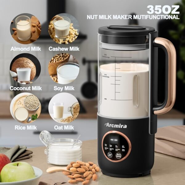 81t3JGDdd8L._AC_SL1500_ Arcmira Nut Milk Maker Review Best for Homemade Oat and Almond Milk