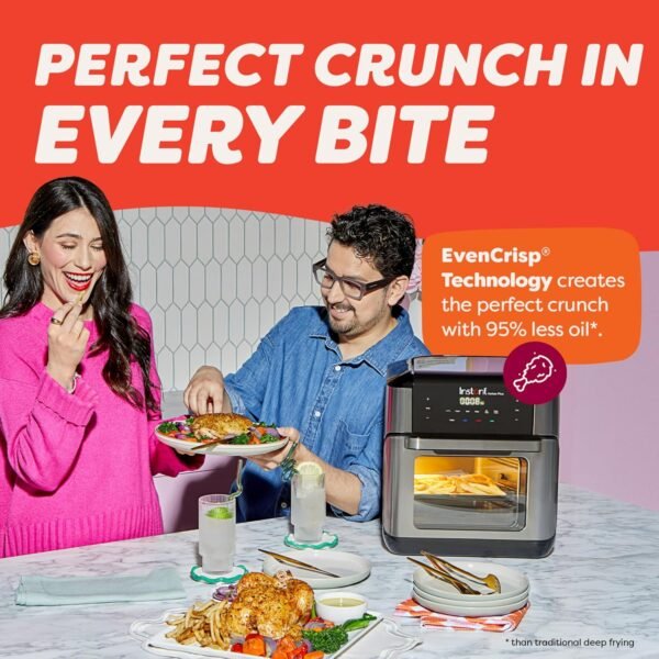 91HWEL5R8HL._AC_SL1500_ Instant Pot Vortex Plus Air Fryer review versatile 10QT functions with EvenCrisp