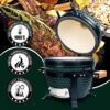 91XByfiQU9S._AC_SL1500_ Ceramic Charcoal BBQ Kamado Griller London Sunshine review portable tabletop smoker insights